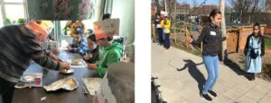 Op Nationale Pannenkoekdag kwamen leerlingen van de basisschool pannenkoeken bakken bij Het Verkeerstorenhuis. Samen met de bewoners met dementie aan tafel en springtouwen in de tuin.