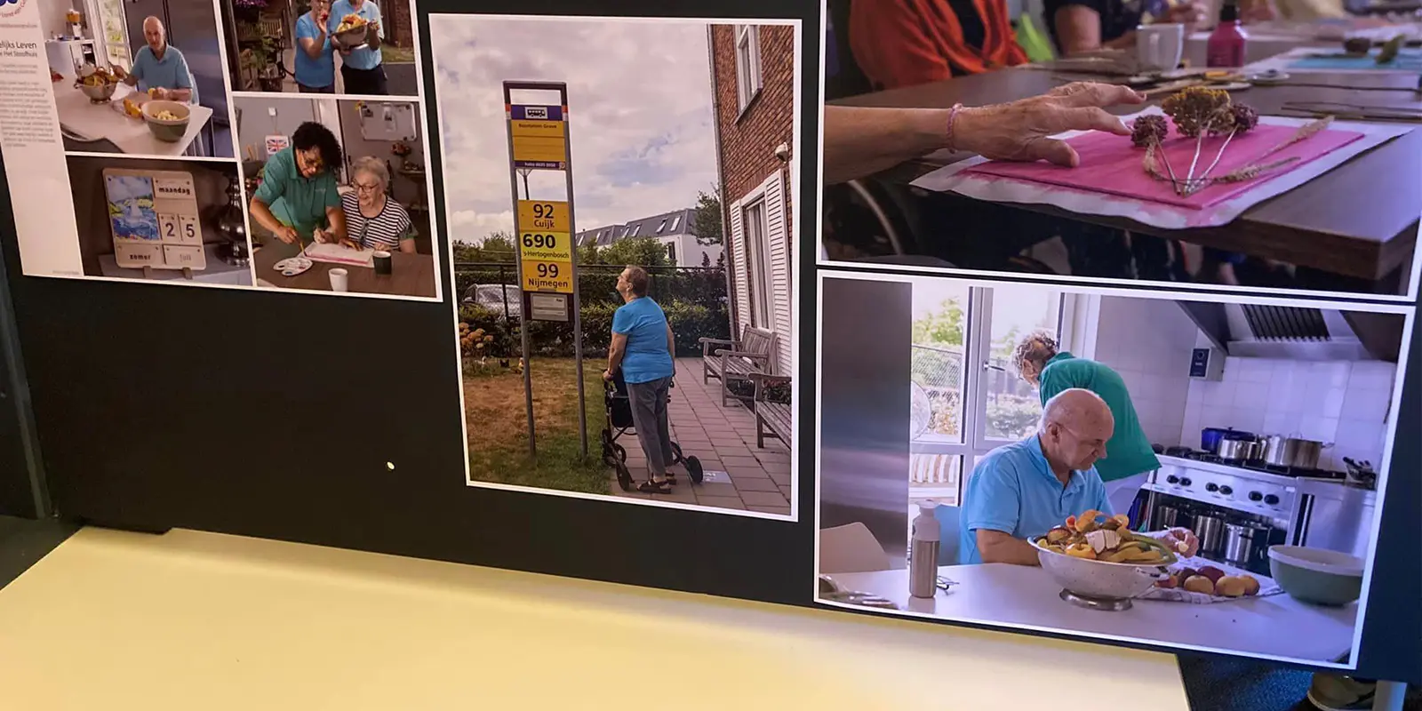 Een aantal foto's gemaakt in Het Stoofhuis gefotografeerd tijdens een bezoek aan de expositie in Grave.