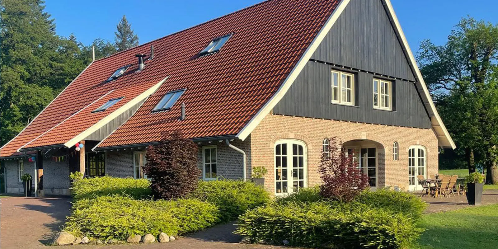 De accommodatie waar Claudia en haar collega's vakantie vierden met de bewoners van Het Beekdalhuis, onze kleinschalige woonzorglocatie voor mensen met dementie in Wierden.