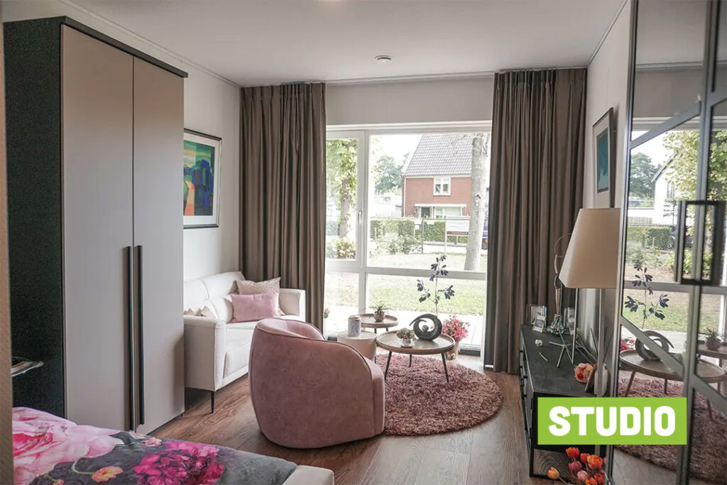 Dit is de studio, ook wel woning van Dagelijks Leven voor mensen met dementie